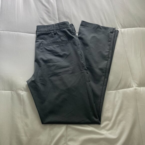 Adidas Golf • Gray Water-Repellent 4-Way Stretch Tapered Pants Size 30x32 - Picture 2 of 8